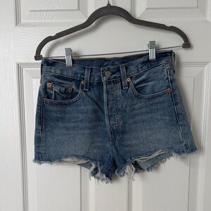 Levi's 501 Dark Blue Jean Shorts